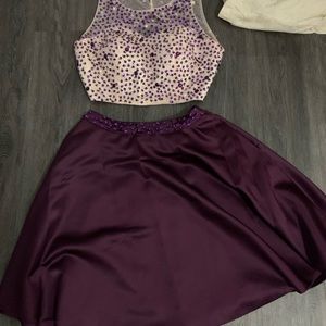 Two piece grad dress